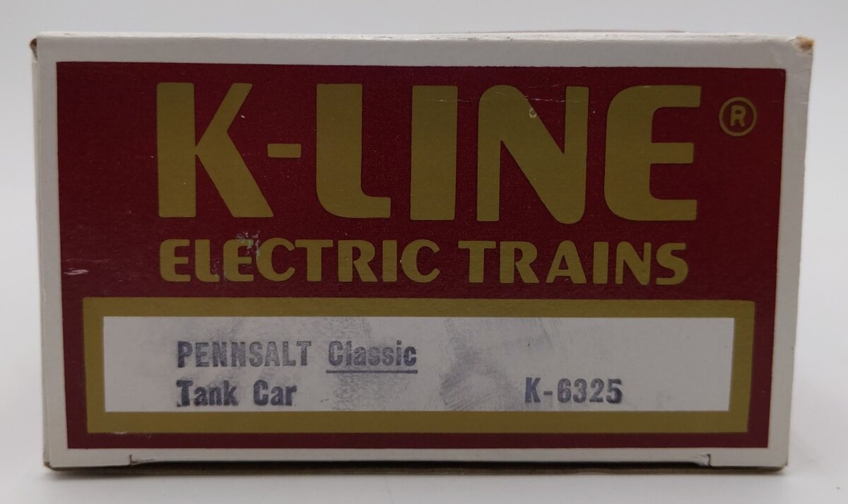K-Line K6325 O Penn Salt Classic Single Dome Tank Car LN/Box