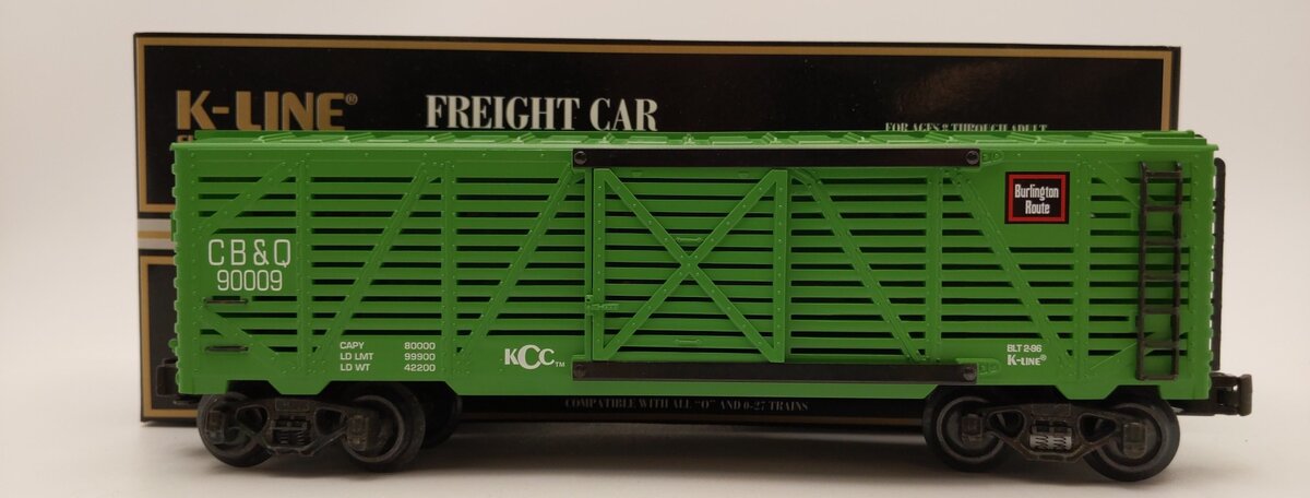 K-Line K90009 O Gauge CB&Q K-Line Collectors Club Classic Stock Car #90009 LN/Box