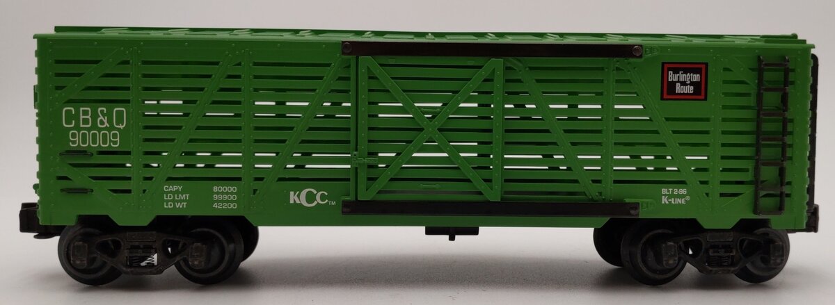 K-Line K90009 O Gauge CB&Q K-Line Collectors Club Classic Stock Car #90009 LN/Box