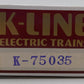 K-Line K75035 O Gauge Santa Fe Grand Canyon Reefer Car LN/Box