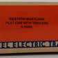 Lionel 6-19404 O Gauge Western Maryland Flatcar with Trailers #19404 LN/Box