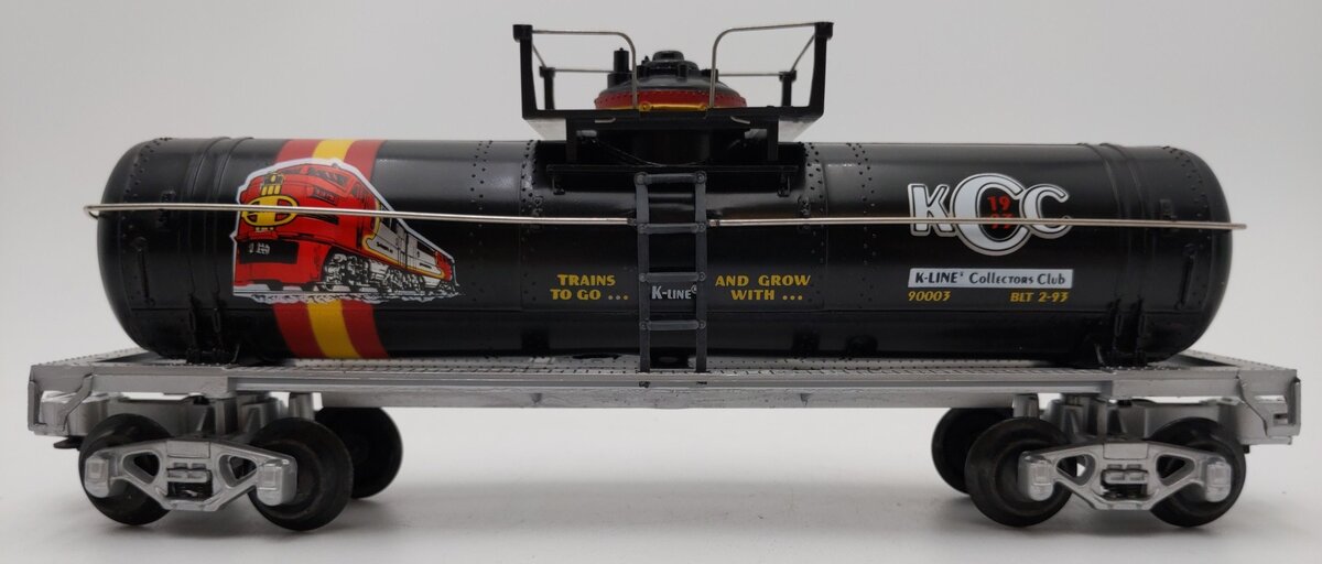 K-Line K90003 O Gauge K-Line Collectors Club Black Single Dome Tank Car LN/Box