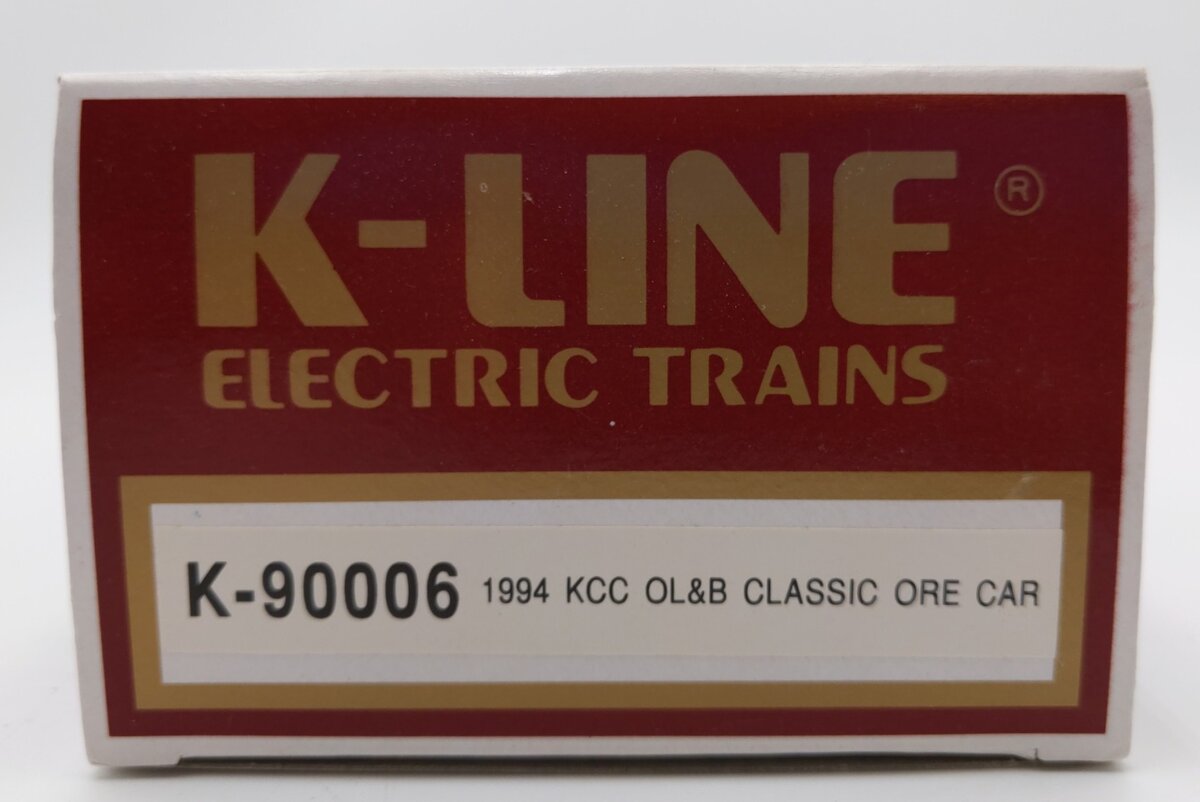K-Line K90006 O Gauge K-Line Collectors Club 1994 Big Red Line Ore Car LN/Box