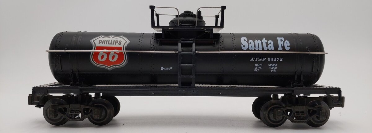 K-Line K63272 O Santa Fe Phillips 66 Single Dome Tank Car LN/Box