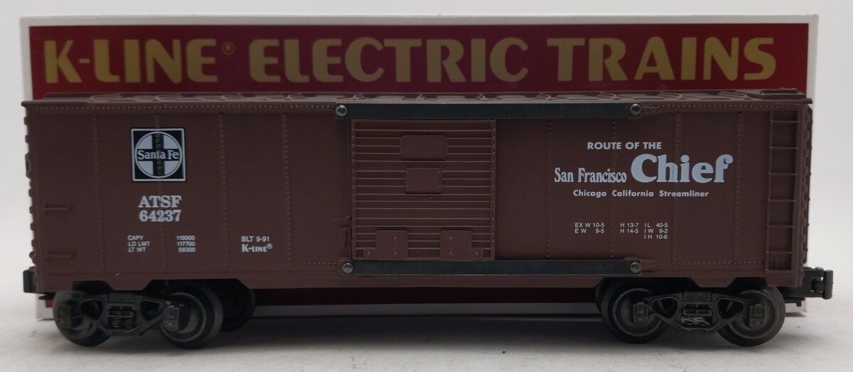 K-Line K64237 O Gauge Santa Fe Classic Boxcar #64237 LN/Box
