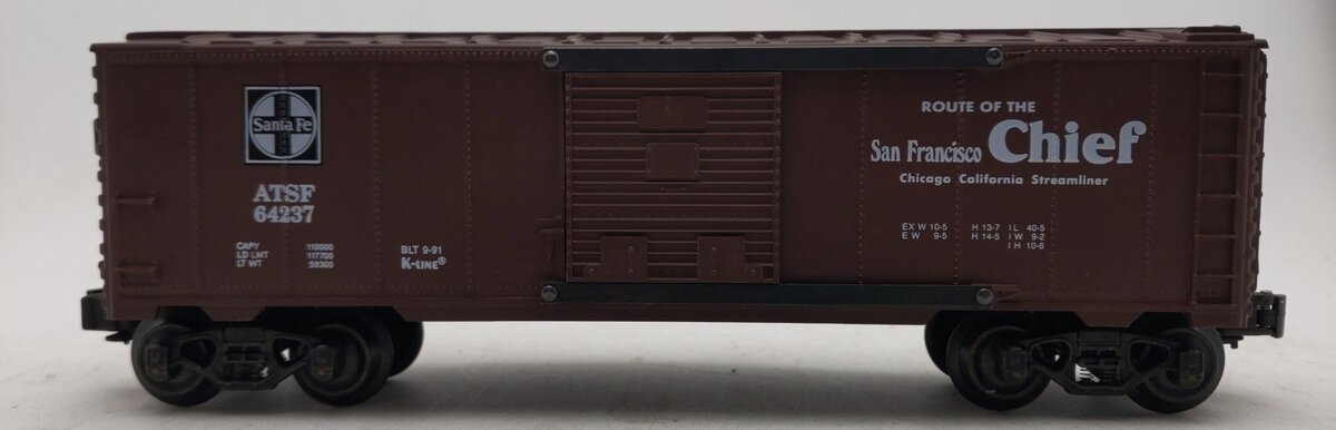 K-Line K64237 O Gauge Santa Fe Classic Boxcar #64237 LN/Box