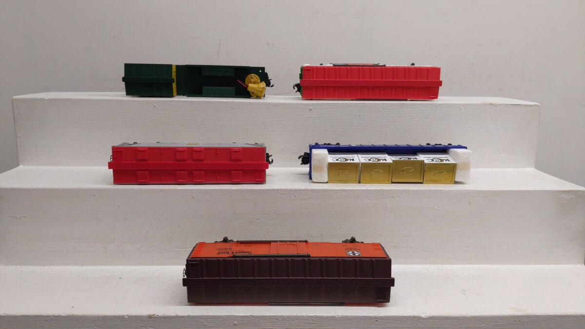 K-Line O Gauge Assorted Freight Cars #90011/90004/90002/90005/75033 [5] EX/Box