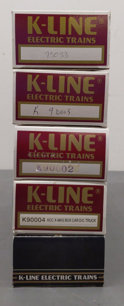 K-Line O Gauge Assorted Freight Cars #90011/90004/90002/90005/75033 [5] EX/Box