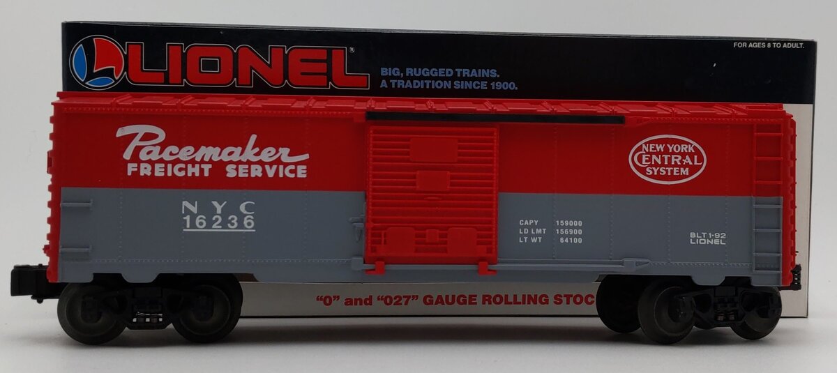 Lionel 6-16236 O Gauge New York Central Pacemaker Box Car #16236 LN/Box