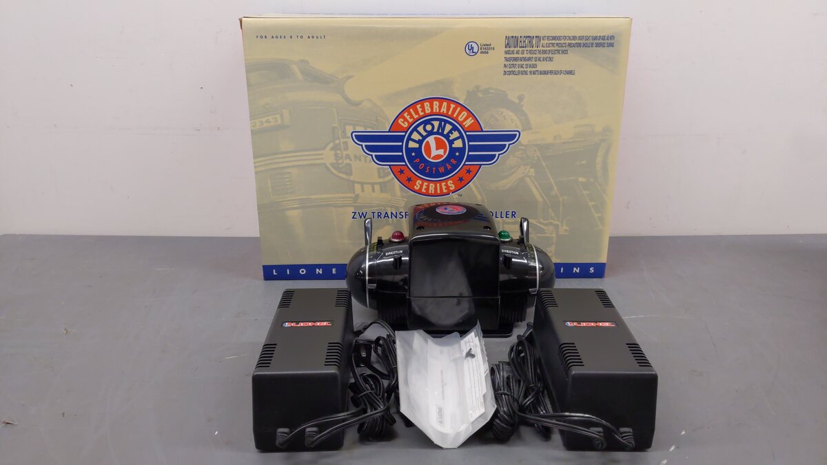 Lionel 6-22982 O ZW Postwar Celebration Series Controller & 2 Transformers Set EX/Box