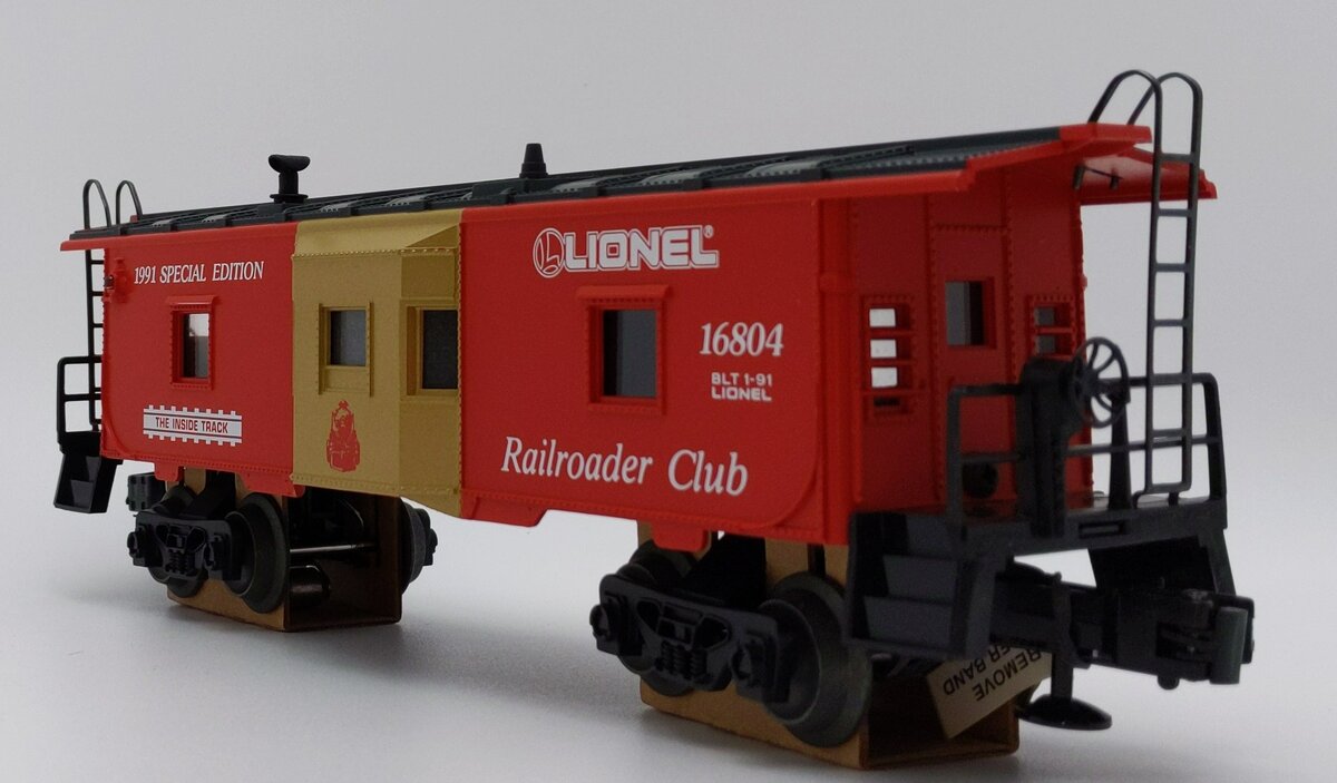 Lionel 6-16804 O Gauge Lionel Railroader Club Bay Window Caboose #16804 LN/Box