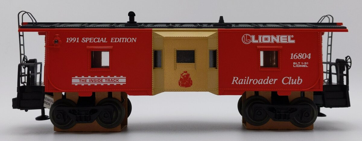 Lionel 6-16804 O Gauge Lionel Railroader Club Bay Window Caboose #16804 LN/Box
