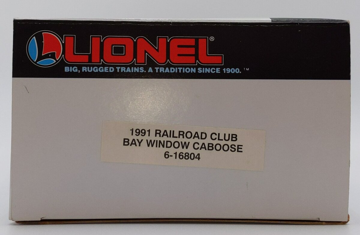 Lionel 6-16804 O Gauge Lionel Railroader Club Bay Window Caboose #16804 LN/Box
