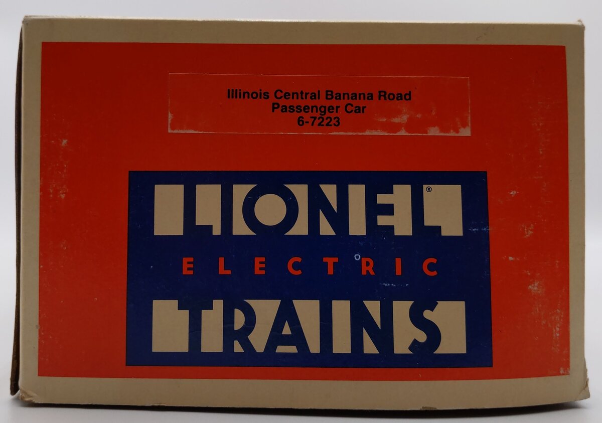 Lionel 6-7223 O Gauge Illinois Central "Banana Road" Passenger Car #7223 LN/Box