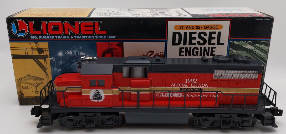 Lionel 6-18818 O Lionel Railroader Club GP-38 Diesel Locomotive w/Horn LN/Box