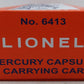 Lionel 6-26026 O Gauge PWC Mercury Capsule Carrying Car #6413 EX/Box