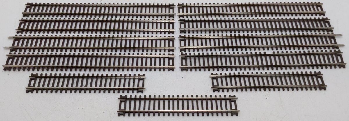 Atlas HO Scale Assorted Curved & Straight Track Sections [11] VG