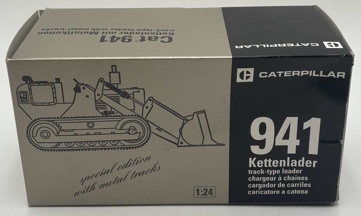 NZG 108/04 1:24 Diecast CAT Caterpillar 941 Track-Type Loader Anniversary Silver EX/Box