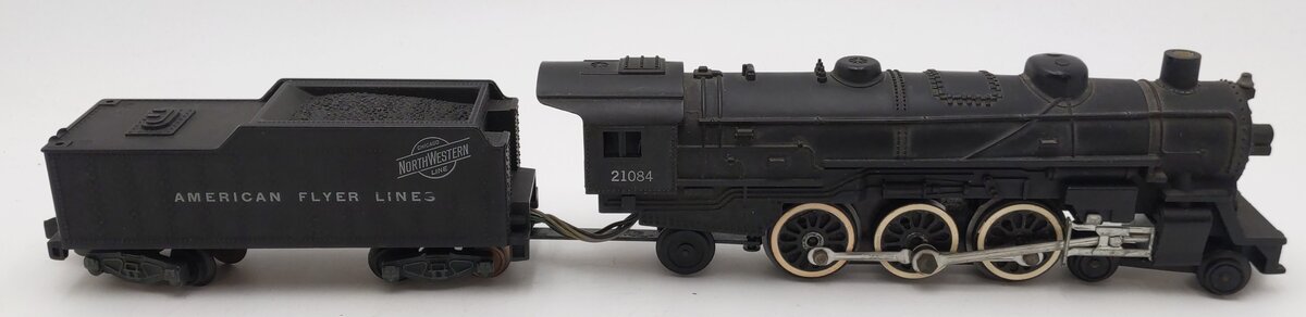 American Flyer 21084 Vintage S C&NW 4-6-2 Steam Locomotive & Tender VG