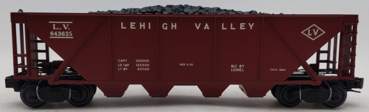 Lionel 6-38329 O Gauge 2261 Lehigh Valley Hopper Car #643625 LN