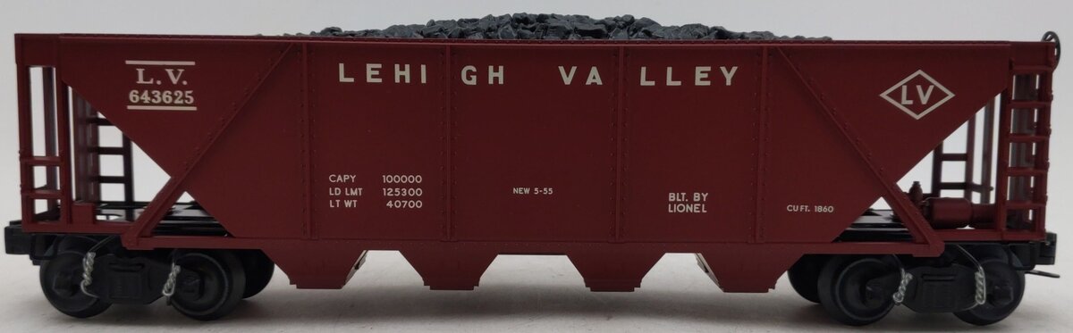 Lionel 6-38329 O Gauge 2261 Lehigh Valley Hopper Car #643625 LN