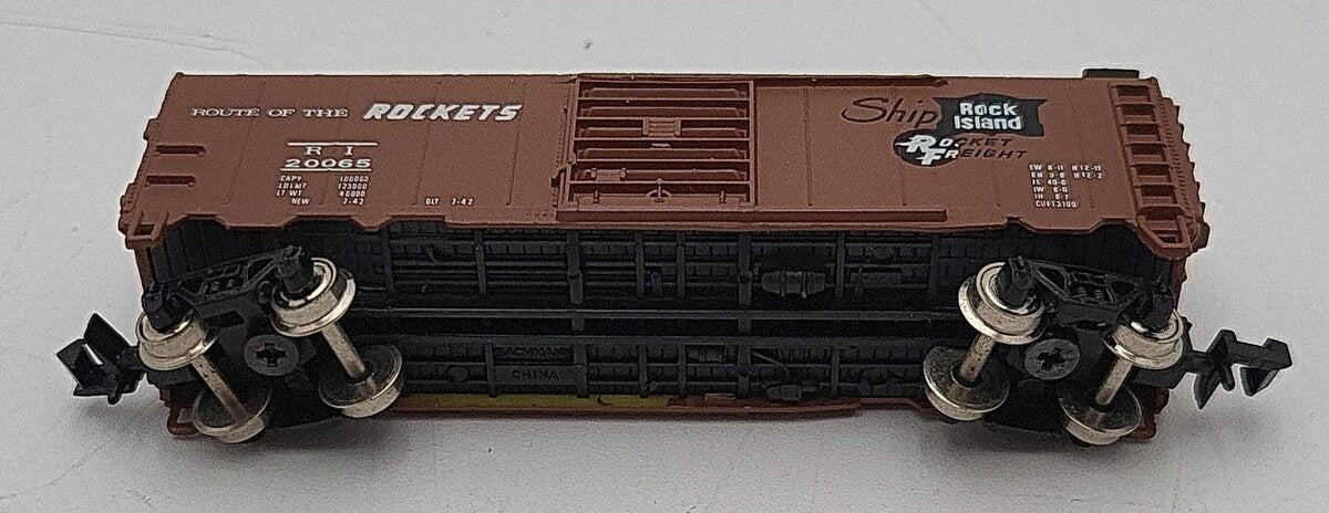 Bachmann 53-1000-08 N Rock Island 20065 Steel Box Car EX/Box