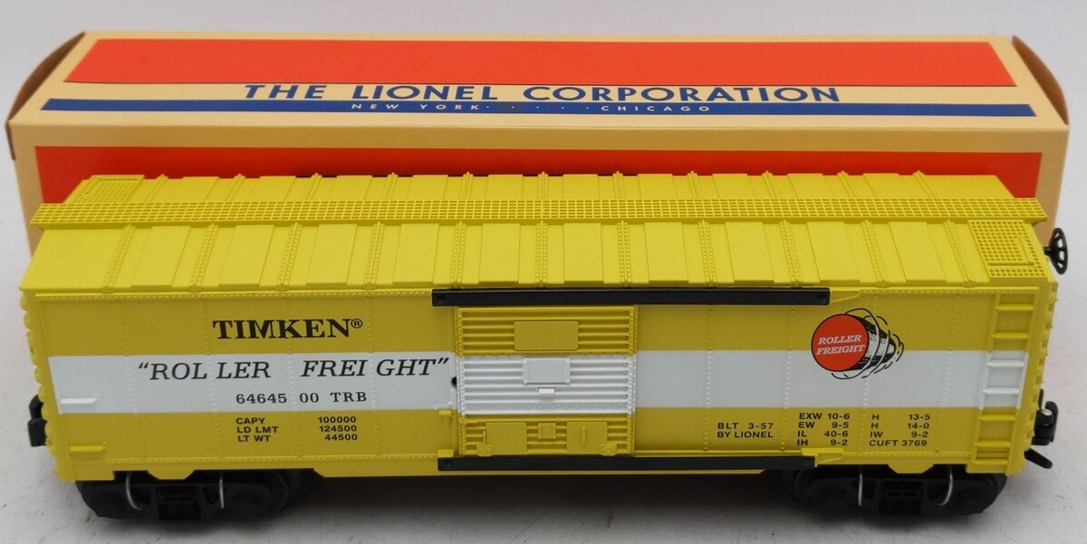 Lionel 6-29212 O Gauge Timken 6464 Boxcar #6464500 LN/Box