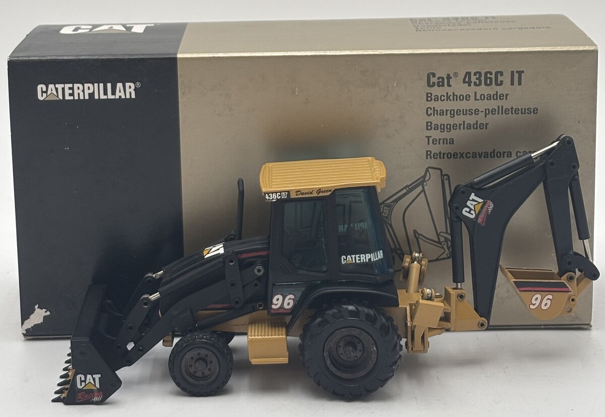 NZG 429 1:50 CAT 436C IT Backhoe Loader David Green #96 Racing Edition EX/Box