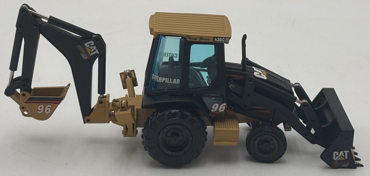 NZG 429 1:50 CAT 436C IT Backhoe Loader David Green #96 Racing Edition EX/Box