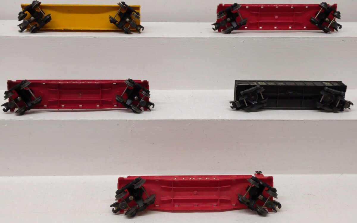 Lionel O Gauge Vintage Freight Cars; 6511-2, 24109, 6825, 6414, 616260, [5] VG