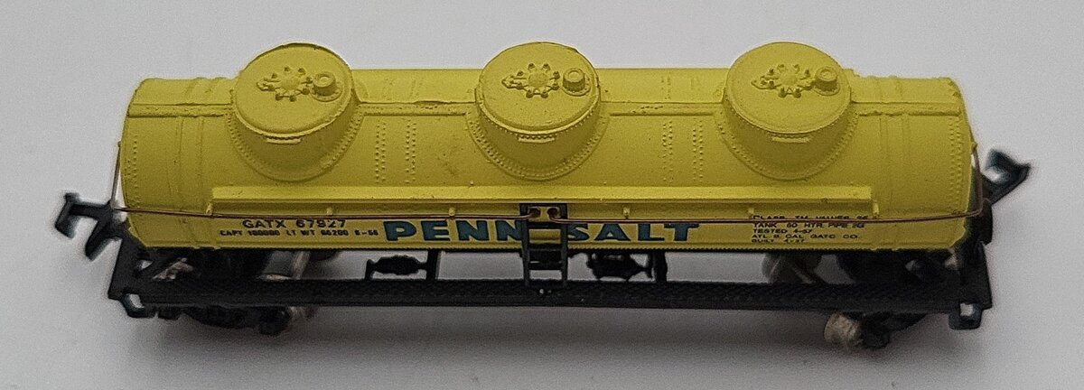 Bachmann 73660 N Scale Penn salt Tank Car #67927 LN/Box