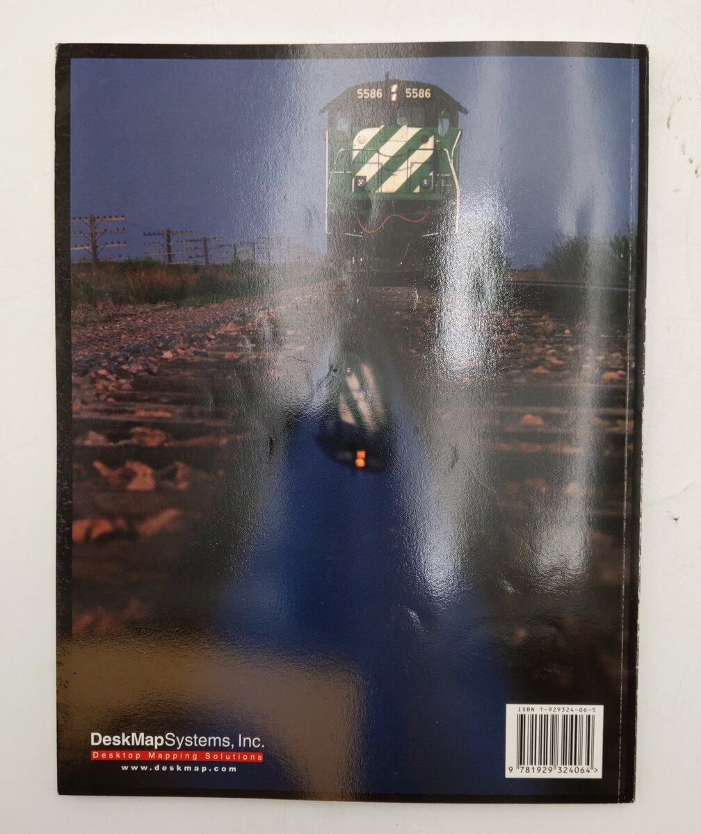 Professional Railroad Atlas Of North America Paperback Book EX