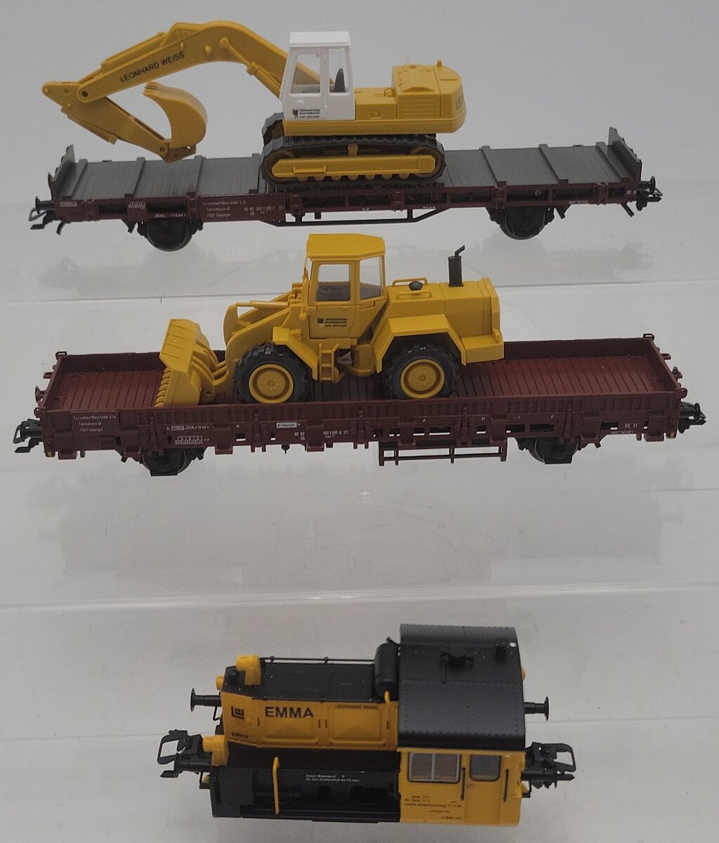 Marklin 26529 HO Scale Bauzug "Leonard Weiss" Diesel Train Set LN/Box