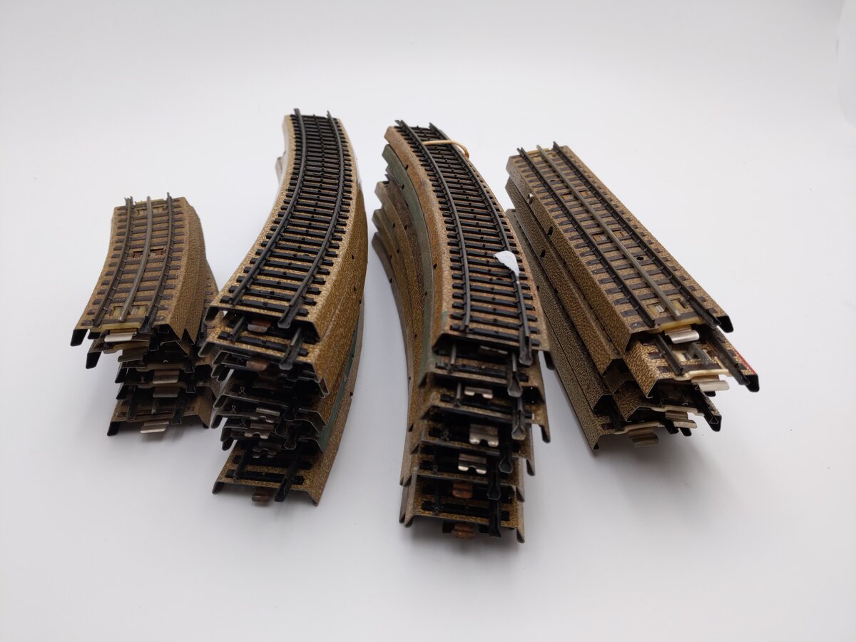 Marklin HO M-Track Straight & Curved Track Sections [38] VG