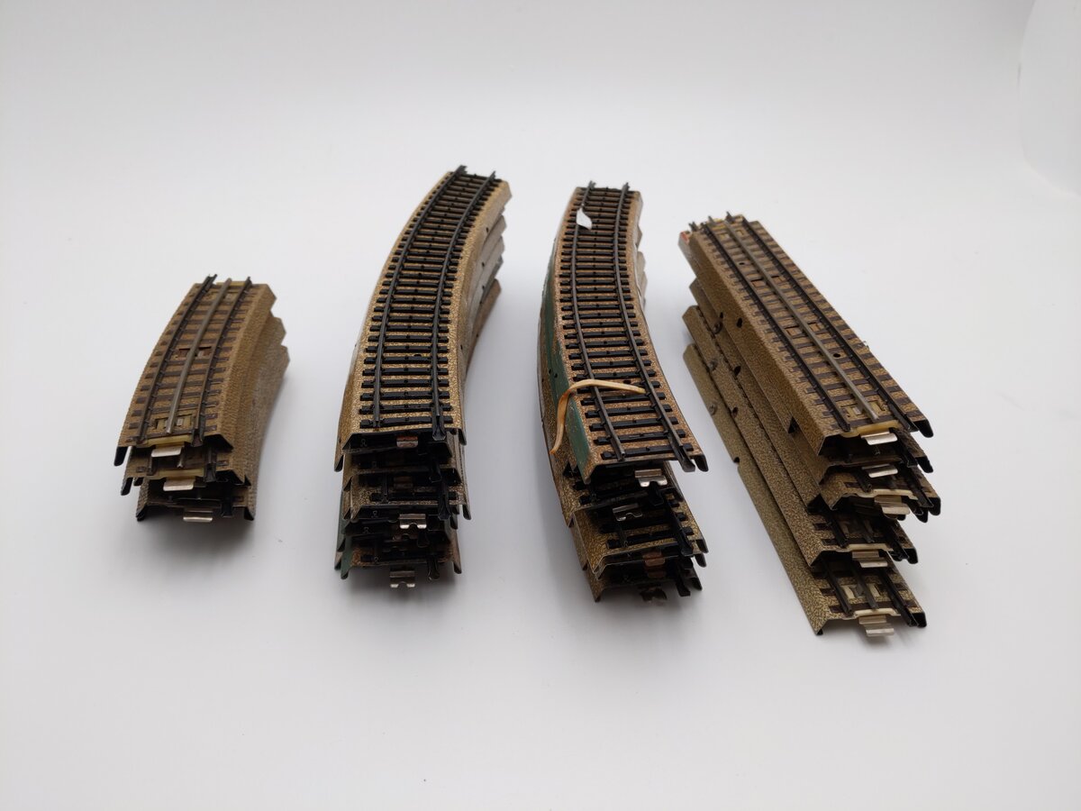 Marklin HO M-Track Straight & Curved Track Sections [38] VG