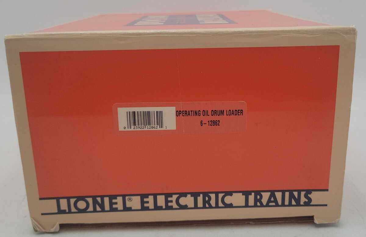 Lionel 6-12862 O Gauge Operating Oil Drum Loader EX/Box