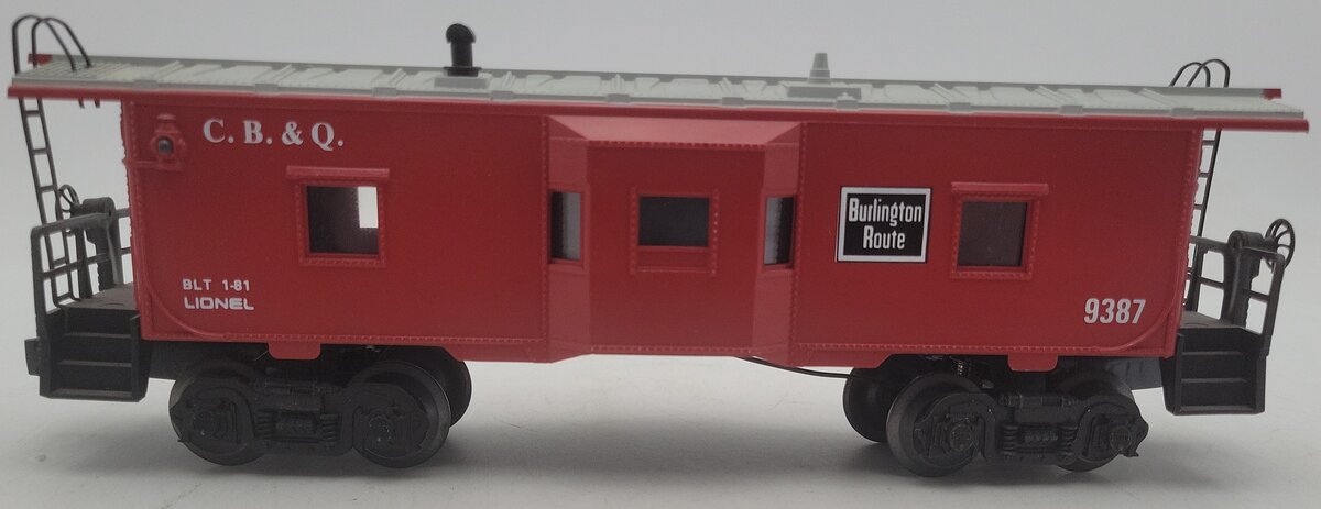 Lionel 6-9387 O Burlington Route Bay Window Caboose EX