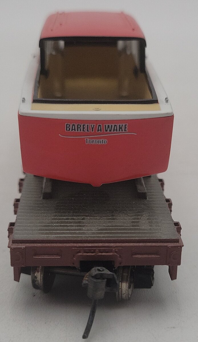 Athearn 96315 HO Canadian National 40' Flat with Boat #652240 EX/Box