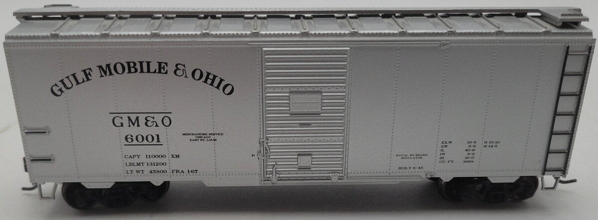 Athearn 92284 HO Scale Gulf Mobile & Ohio 40' Boxcar #6001 EX/Box