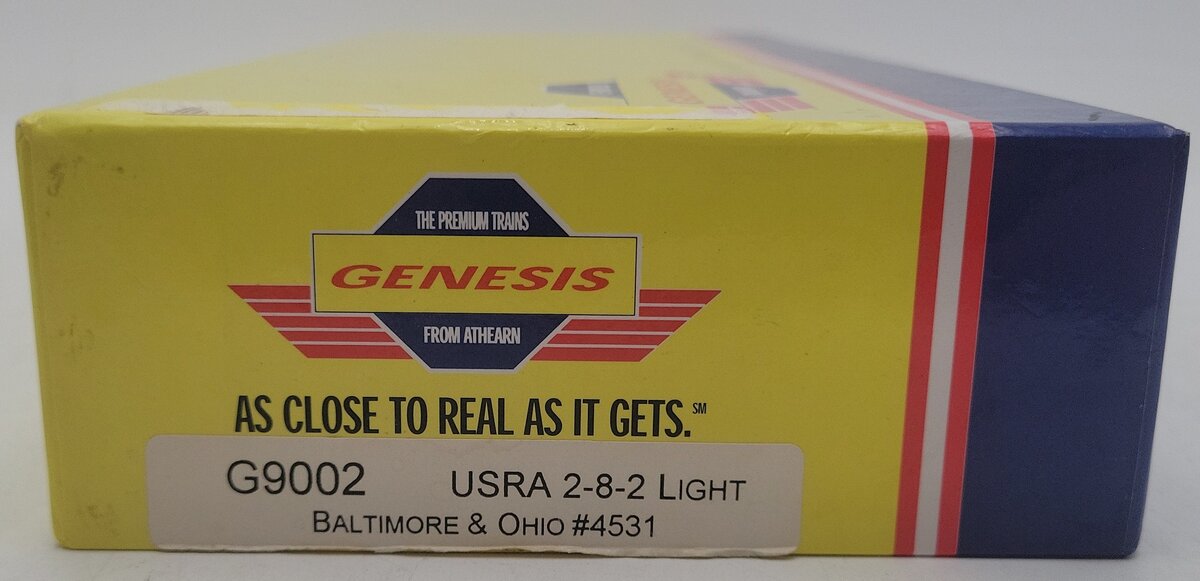 Athearn G9002 HO Baltimore & Ohio USRA 2-8-2 Light Steam Loco & Tender #4596 EX/Box