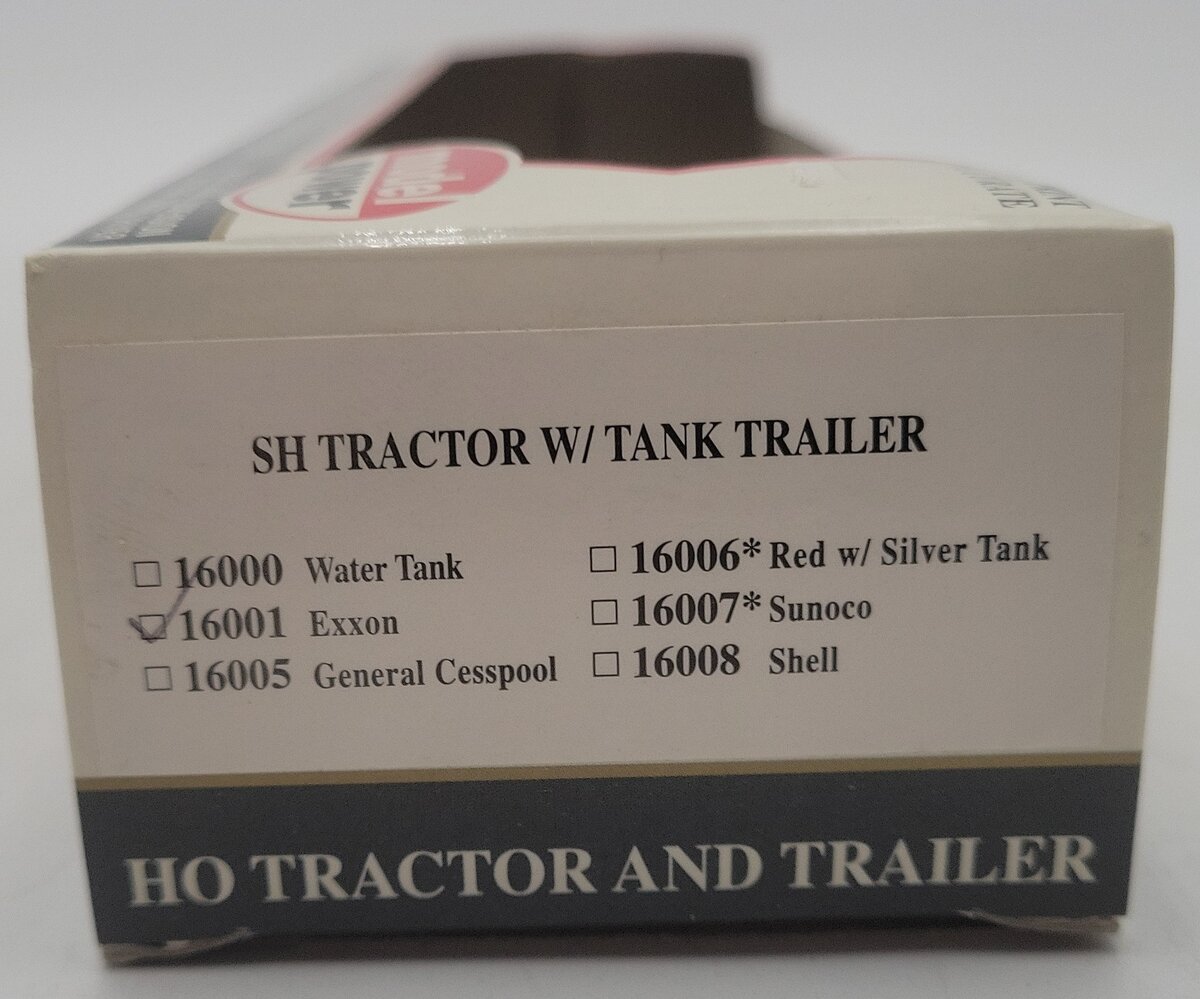 Model Power 16001 1:87 Short Haul Tractor W/Tank Trailer Exxon EX/Box