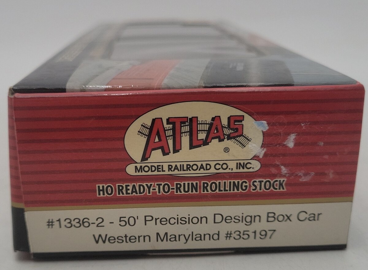 Atlas 1336-2 HO Scale Western Maryland 50' Precision Design Boxcar #35197 EX/Box