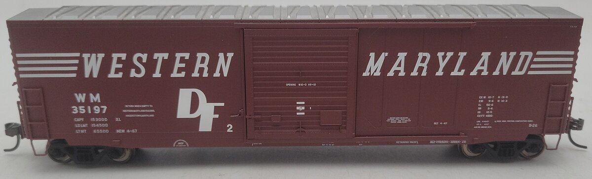 Atlas 1336-2 HO Scale Western Maryland 50' Precision Design Boxcar #35197 EX/Box