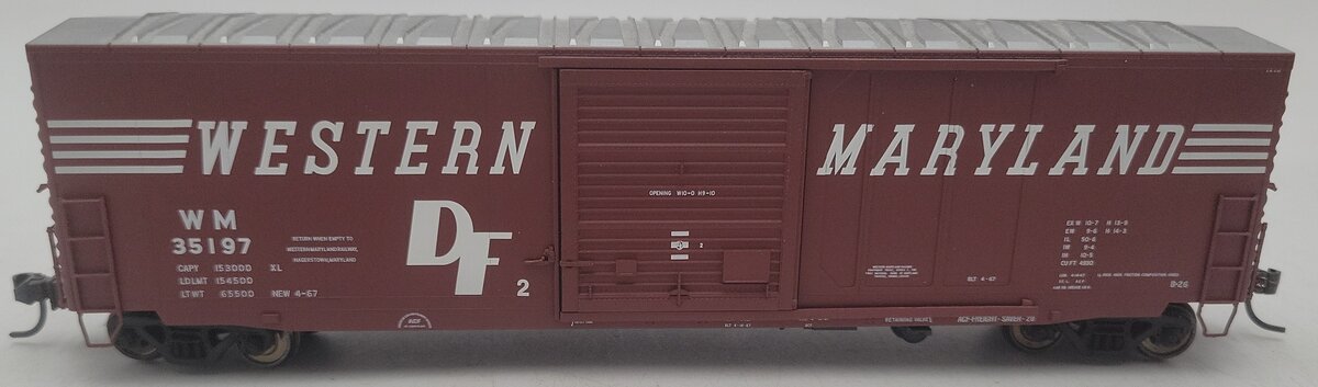Atlas 1336-2 HO Scale Western Maryland 50' Precision Design Boxcar #35197 EX/Box
