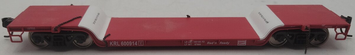 Walthers 932-7883 HO Scale KRL 4-Axle 90 Ton GSC Depressed Center Flat Car EX/Box