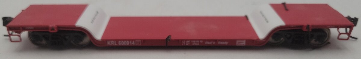 Walthers 932-7883 HO Scale KRL 4-Axle 90 Ton GSC Depressed Center Flat Car EX/Box