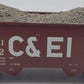 Atlas 1881-1 HO Scale C&EI Offset Side Hopper w/Flat End #96212 EX/Box