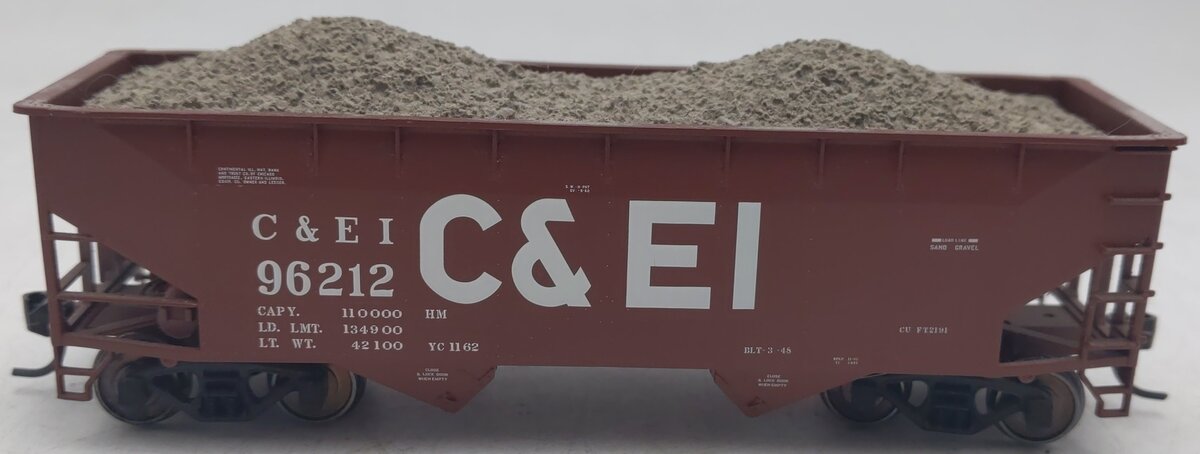 Atlas 1881-1 HO Scale C&EI Offset Side Hopper w/Flat End #96212 EX/Box