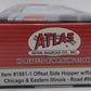 Atlas 1881-1 HO Scale C&EI Offset Side Hopper w/Flat End #96212 EX/Box