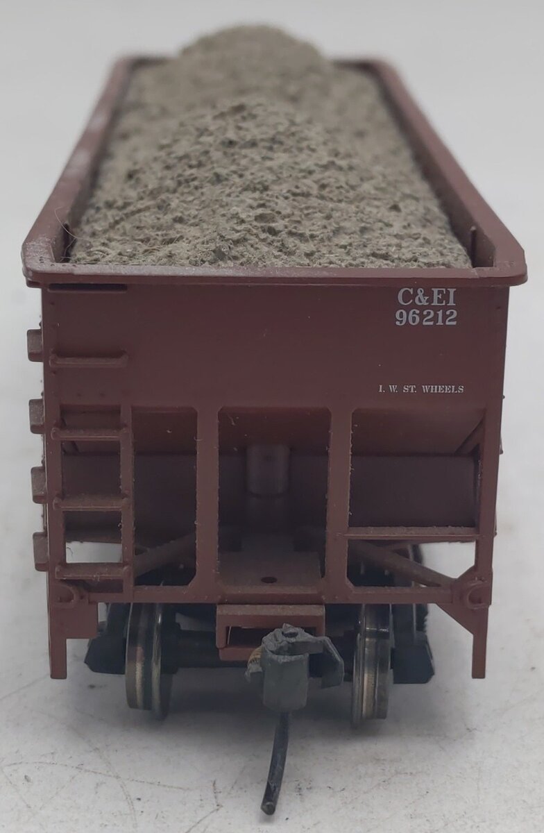 Atlas 1881-1 HO Scale C&EI Offset Side Hopper w/Flat End #96212 EX/Box